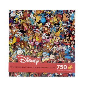 Ceaco | Disney Jigsaw Puzzle: Collector Pins | 750 Pieces | Fine Art **NEW